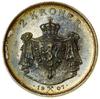 2 korony, 1907, Kongsberg; Niepodległość Norwegii, wariant bez strzelb na rewersie; KM 365, NM 4; ..