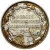 2 korony, 1907, Kongsberg; Niepodległość Norwegii, wariant bez strzelb na rewersie; KM 365, NM 4; ..