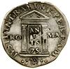Teston, 1575, Rzym; Drzwi Święte; Berman 1151, MIR 1148/3, Muntoni 33; srebro, 9.49 g; rzadki typ ..