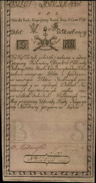 5 złotych polskich, 8.06.1794