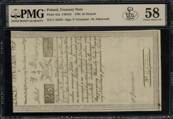 25 złotych polskich, 8.06.1794