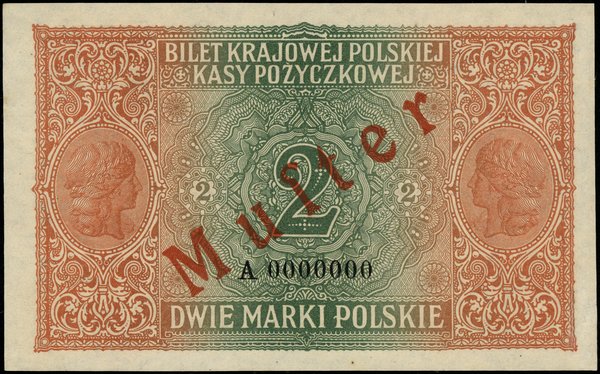 2 marki polskie, 9.12.1916; jenerał, seria A, nu