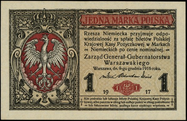 1 marka polska, 9.12.1916