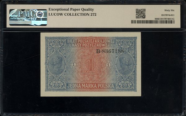 1 marka polska, 9.12.1916; Generał, seria B, num