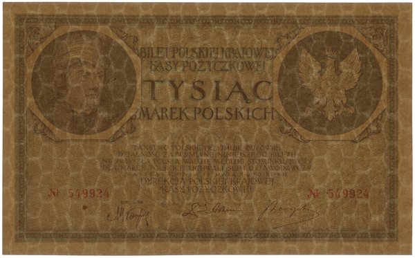 1.000 marek polskich, 17.05.1919; bez oznaczenia