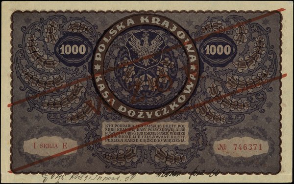 1.000 marek polskich, 23.08.1919