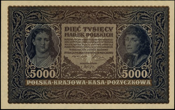 5.000 marek polskich, 7.02.1920