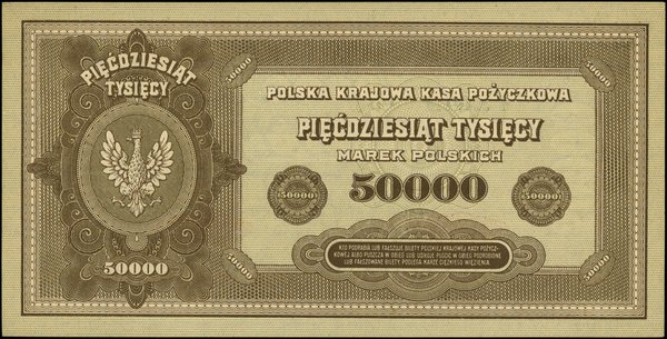 50.000 marek polskich, 10.10.1922