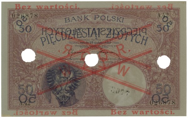 50 złotych, 28.02.1919