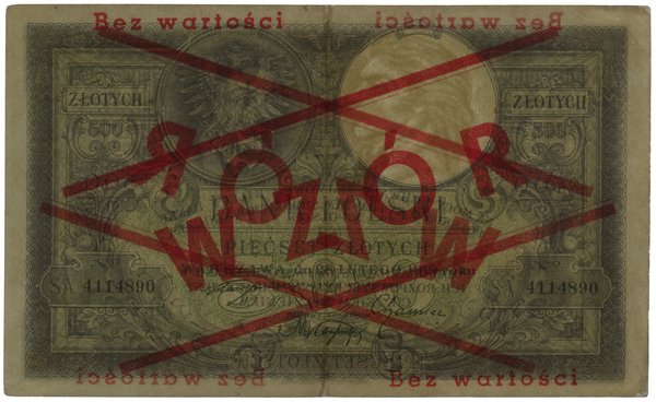 500 złotych, 28.02.1919