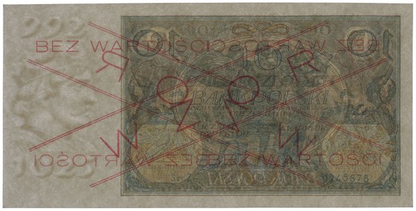 10 złotych, 20.07.1926; obustronnie czerwony uko