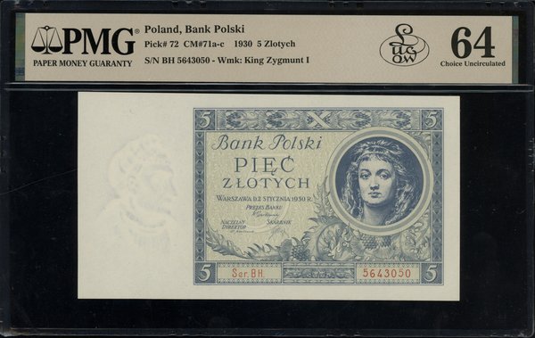 5 złotych, 2.01.1930