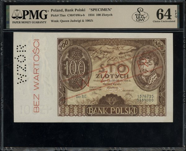 100 złotych, 9.11.1934