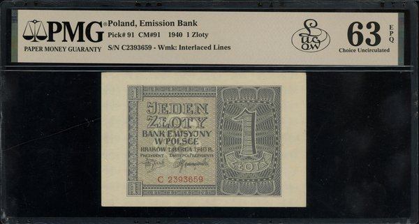 1 złoty, 1.03.1940