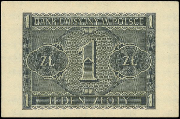 1 złoty, 1.03.1940; seria C, numeracja 2393659; 