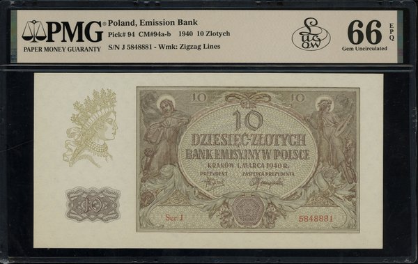 10 złotych, 1.03.1940