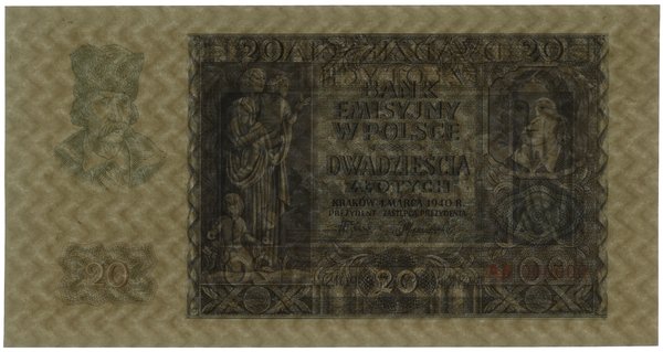 20 złotych, 1.03.1940