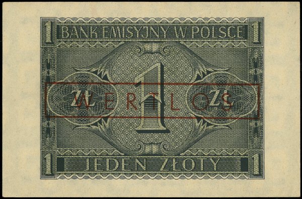 1 złoty, 1.08.1941