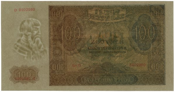 100 złotych, 1.08.1941