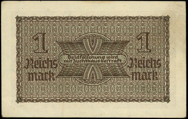 Reichskreditkasse. 1 Reichsmark, bez daty (1940–