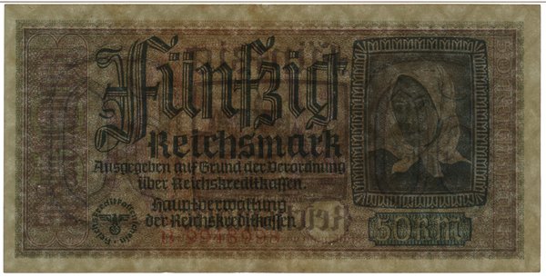 Reichskreditkasse. 50 Reichsmark, bez daty (1940–1945)