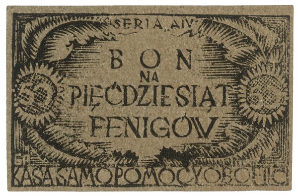 Bon na 50 fenigów obozu wojskowego Dobiegniewo II-C