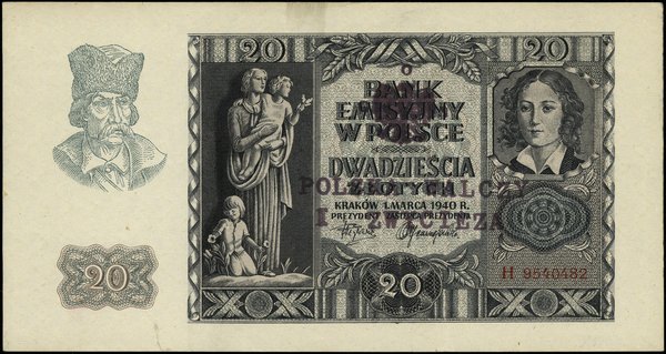 20 złotych, 1.03.1940