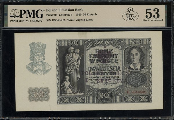 20 złotych, 1.03.1940