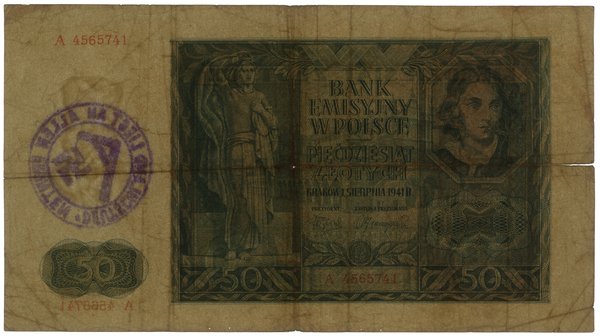 50 złotych, 1.08.1941