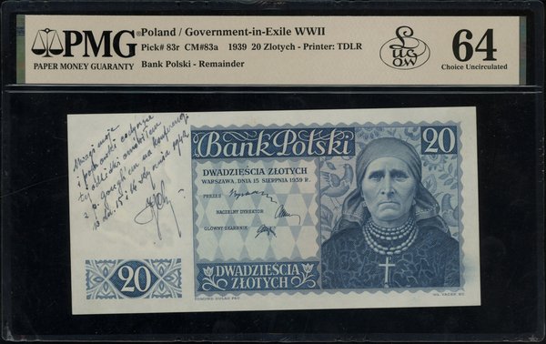 20 złotych, 15.08.1939