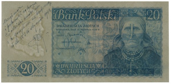 20 złotych, 15.08.1939