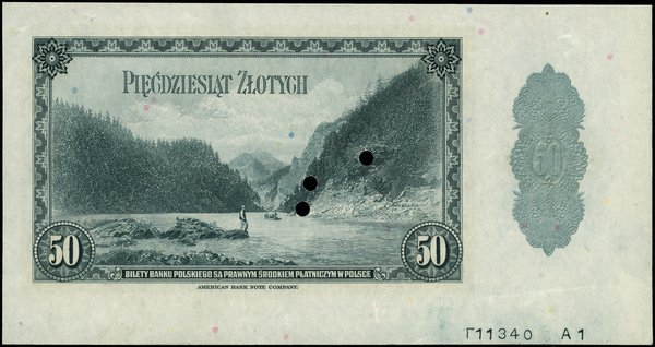 50 złotych, 20.08.1939; bez oznaczenia serii, nu