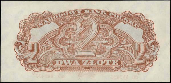 2 złote, 1944; w klauzuli OBOWIĄZKOWYM, seria dD