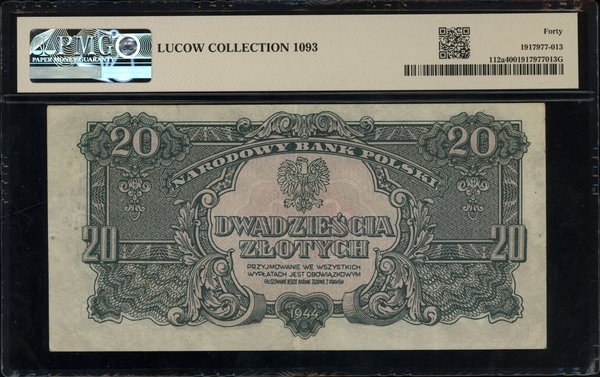 20 złotych, 1944