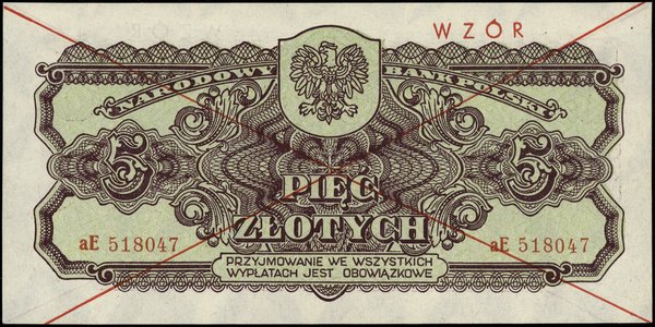 5 złotych, 1944