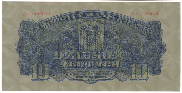 10 złotych, 1944