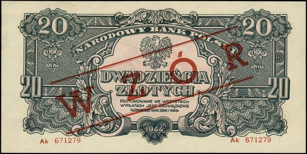 20 złotych, 1944