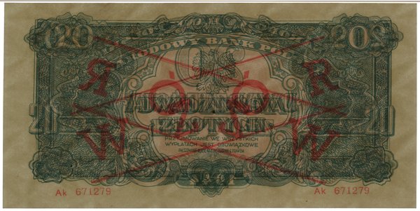 20 złotych, 1944