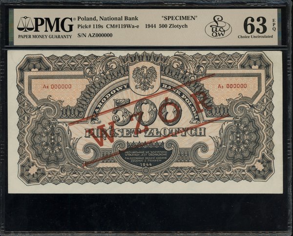 500 złotych, 1944