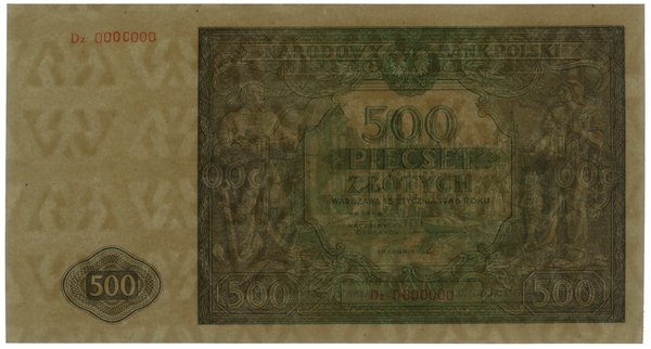 500 złotych, 15.01.1946