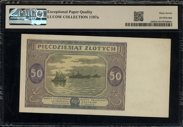 50 złotych, 15.05.1946; seria P, numeracja 12440