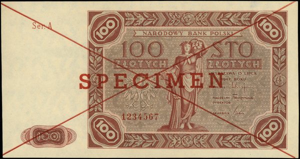 100 złotych, 15.07.1947