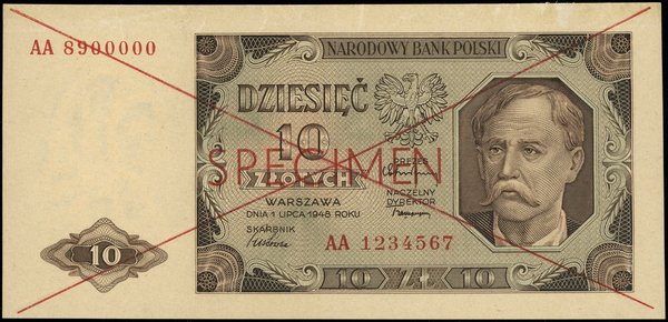 10 złotych, 1.07.1948