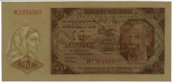 10 złotych, 1.07.1948