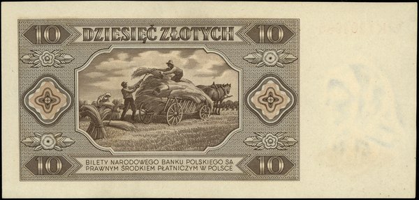 10 złotych, 1.07.1948; seria K, numeracja 120496