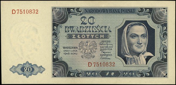 20 złotych, 1.07.1948