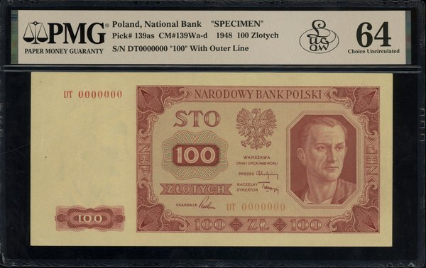 100 złotych, 1.07.1948