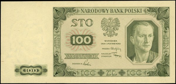 100 złotych, 1.07.1948