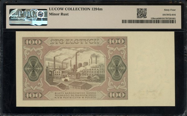 100 złotych, 1.07.1948