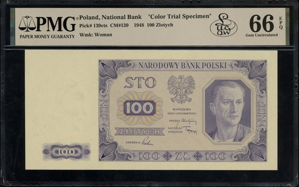 100 złotych, 1.07.1948; bez oznaczenia serii i n